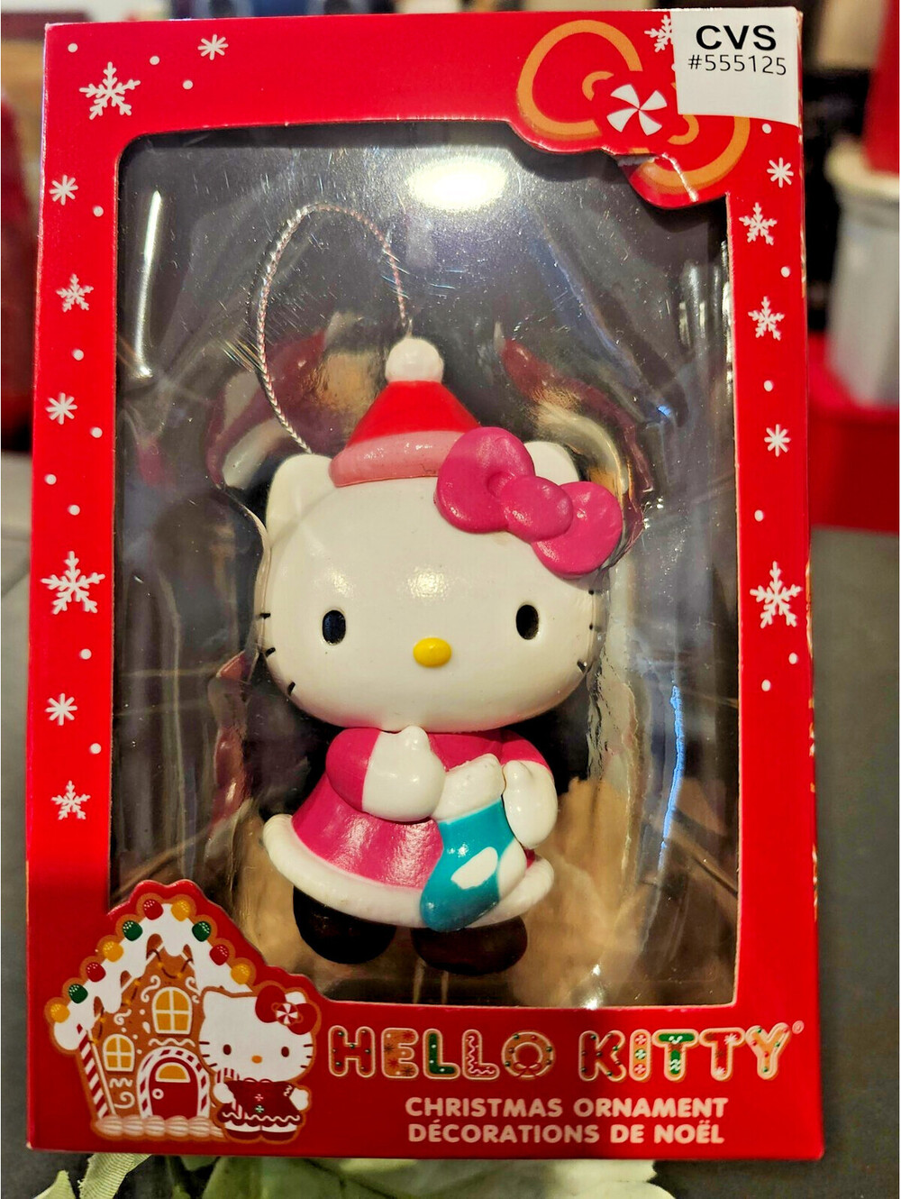 Hello Kitty 2025 Curt Adler Ornament CVS Exclusive With Stocking NIB! MINT!